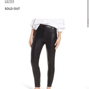 Leith faux leather leggings